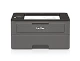 Brother HL-L2375DW Kompakter S/W-Laserdrucker (34 Seiten., A4, echte 1.200x1.200 dpi, Duplexdruck, 250 Blatt Papierkassette, USB 2.0, WLAN, LAN), Dunkelgrau/Schwarz