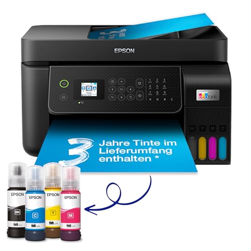 EcoTank ET-4800 A4-Multifunktions-Wi-Fi-Tintentankdrucker, mit einem im Lieferumfang enthaltenen Vorrat an Tinten bis zu 3 Jahren