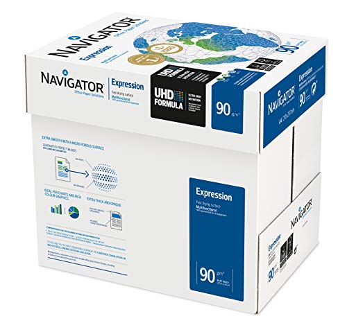 Navigator Expression Kopierpapier 90g/m² A4, weiß, Karton zu 2.500 Blatt (5x500 Blatt)