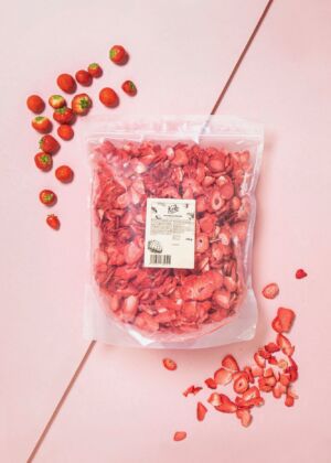 Gefriergetrocknete Erdbeerscheiben 350 g