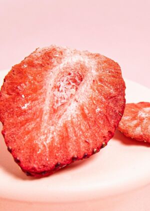 Gefriergetrocknete Erdbeerscheiben 350 g